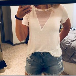 Forever 21 mesh detail top. Size M